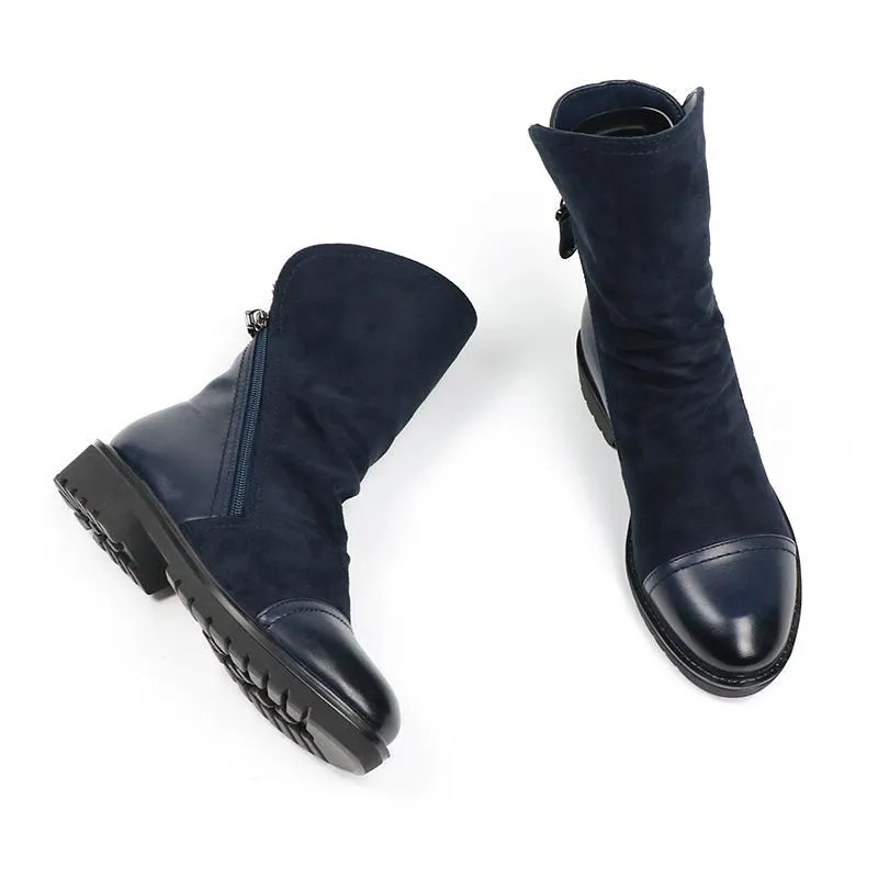 Fashion Faux Suede Leather Boots