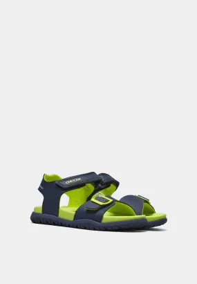Fusbetto Water Friendly Sandals Blue-Lime