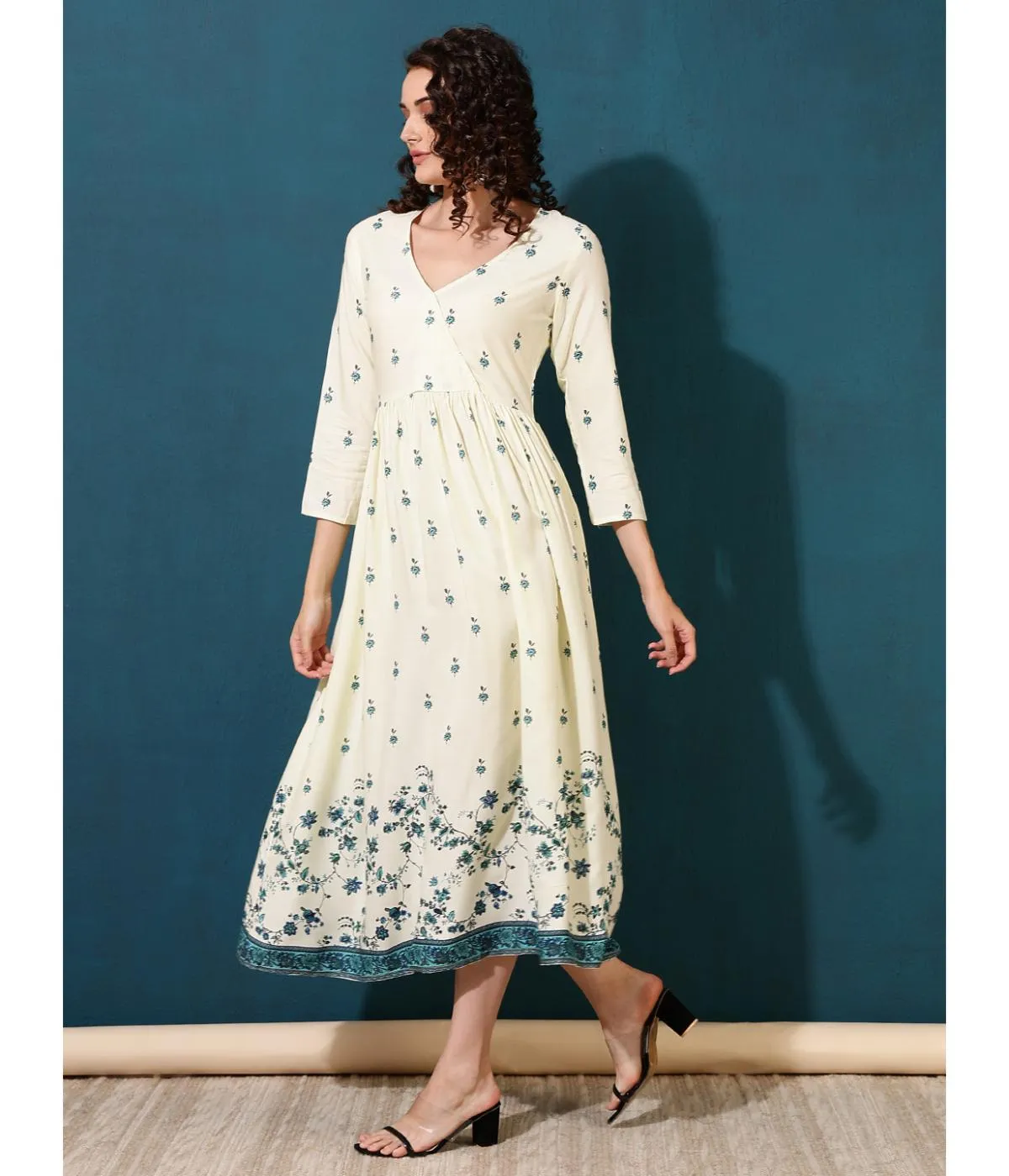 Graceful Gathering Midi Dress