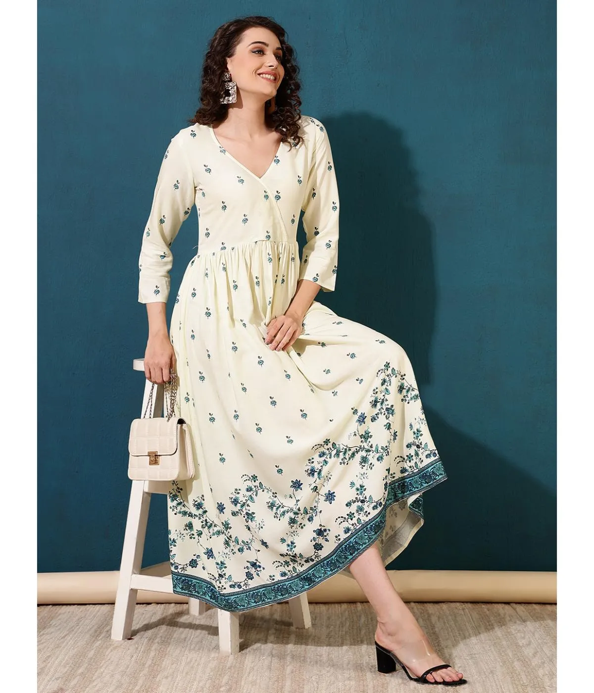 Graceful Gathering Midi Dress