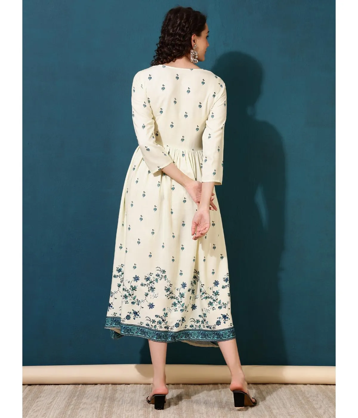 Graceful Gathering Midi Dress