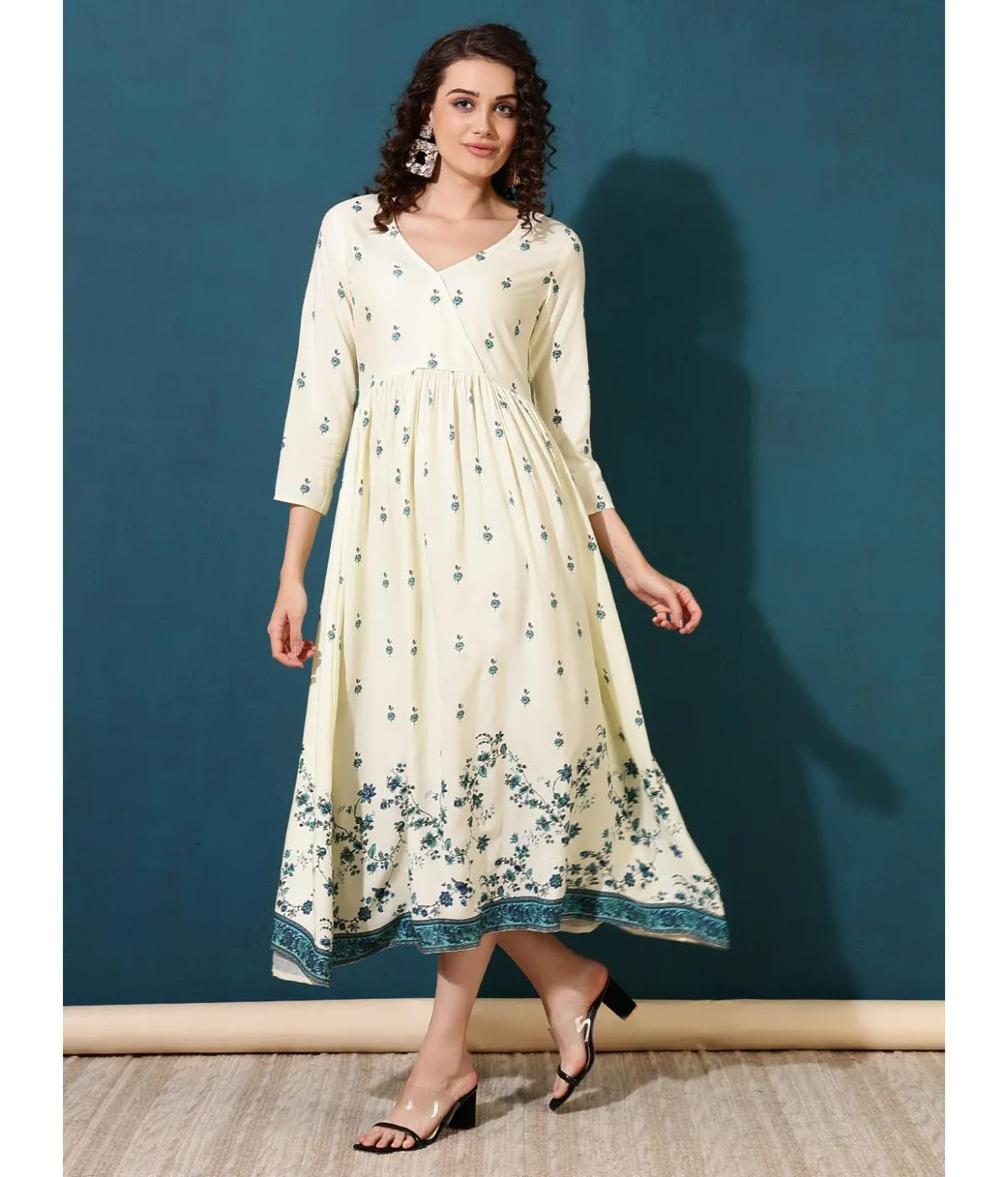 Graceful Gathering Midi Dress