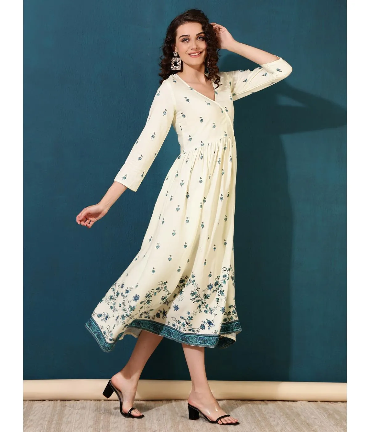 Graceful Gathering Midi Dress