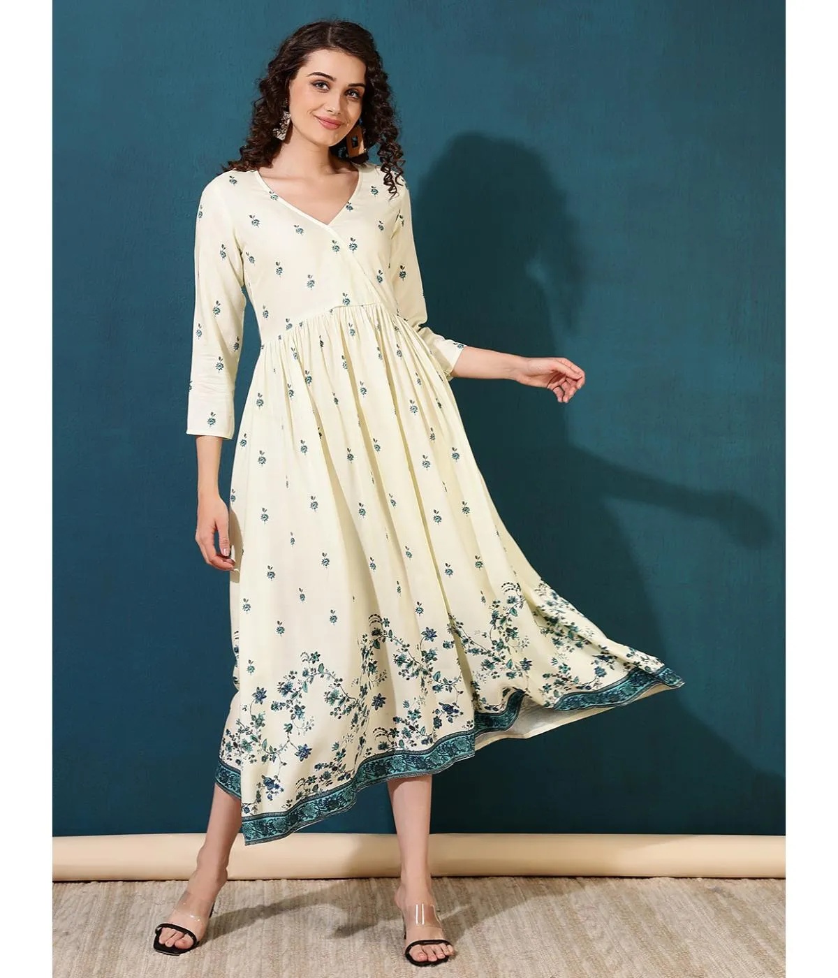 Graceful Gathering Midi Dress
