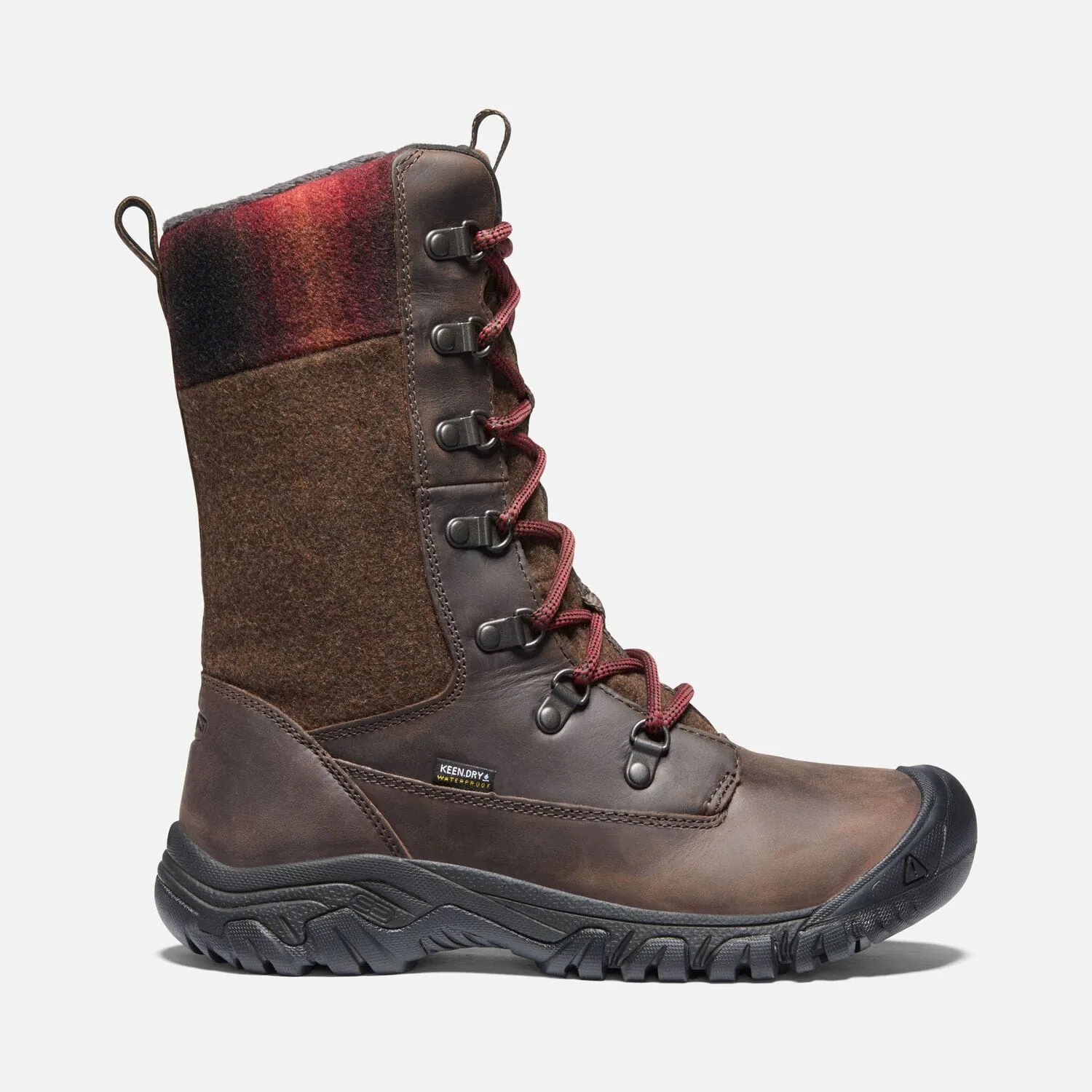 Keen Women's Greta Tall Waterproof Boots- Chestnut/ Mulch