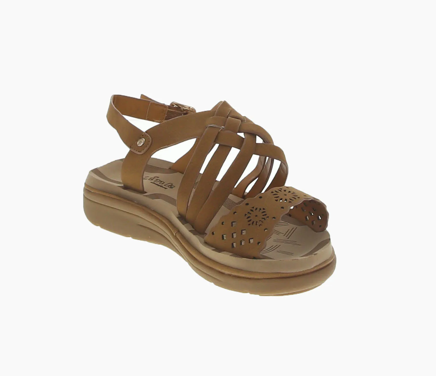 KID'S SHOES TAN PU LEATHER SANDALS TRACY-15K