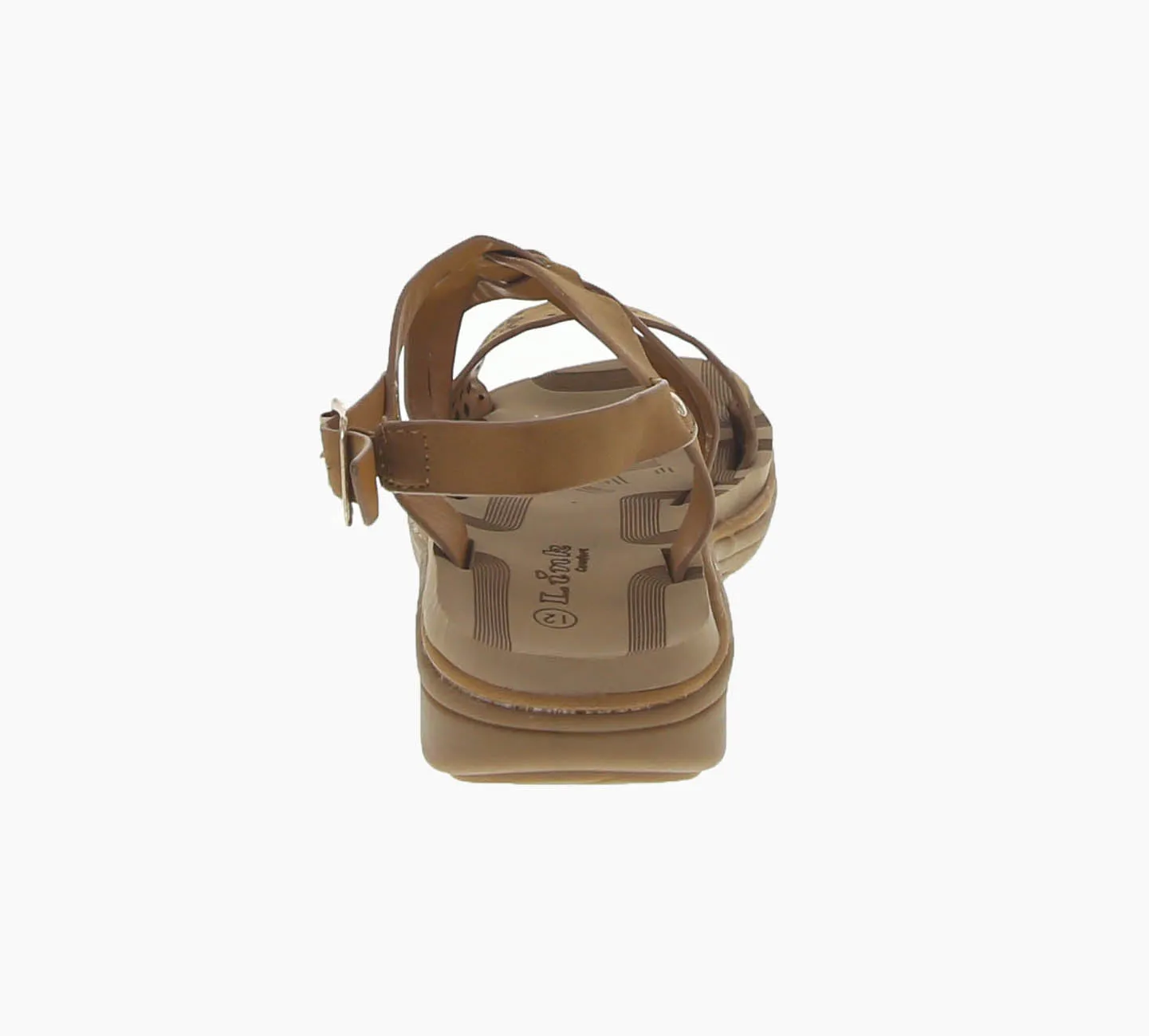 KID'S SHOES TAN PU LEATHER SANDALS TRACY-15K