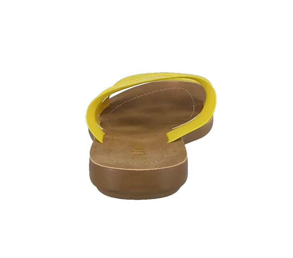 KID'S SHOES YELLOW FABRIC SANDALS REFORM-21K