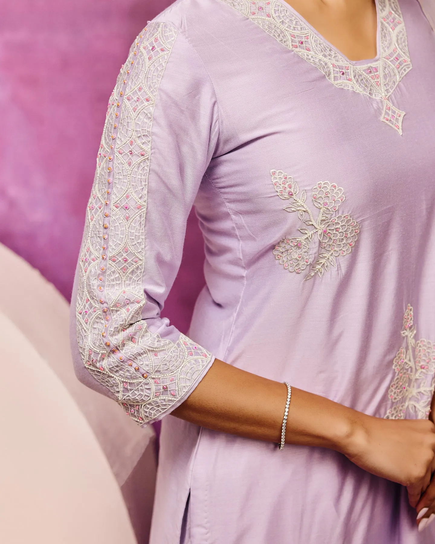 Lady in Lavender Suit