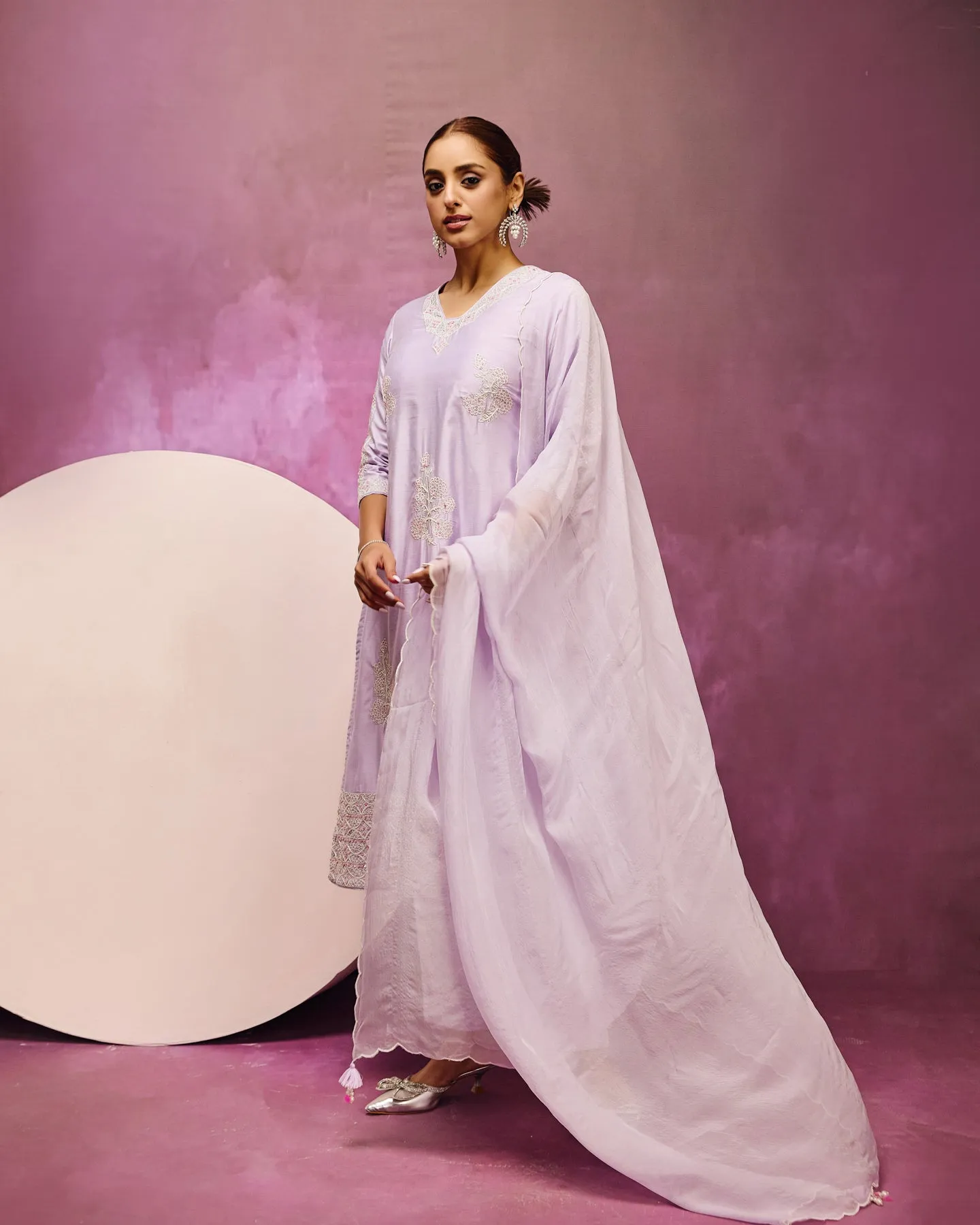 Lady in Lavender Suit