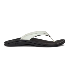 OluKai Women's Ohana Sandals- White/Black
