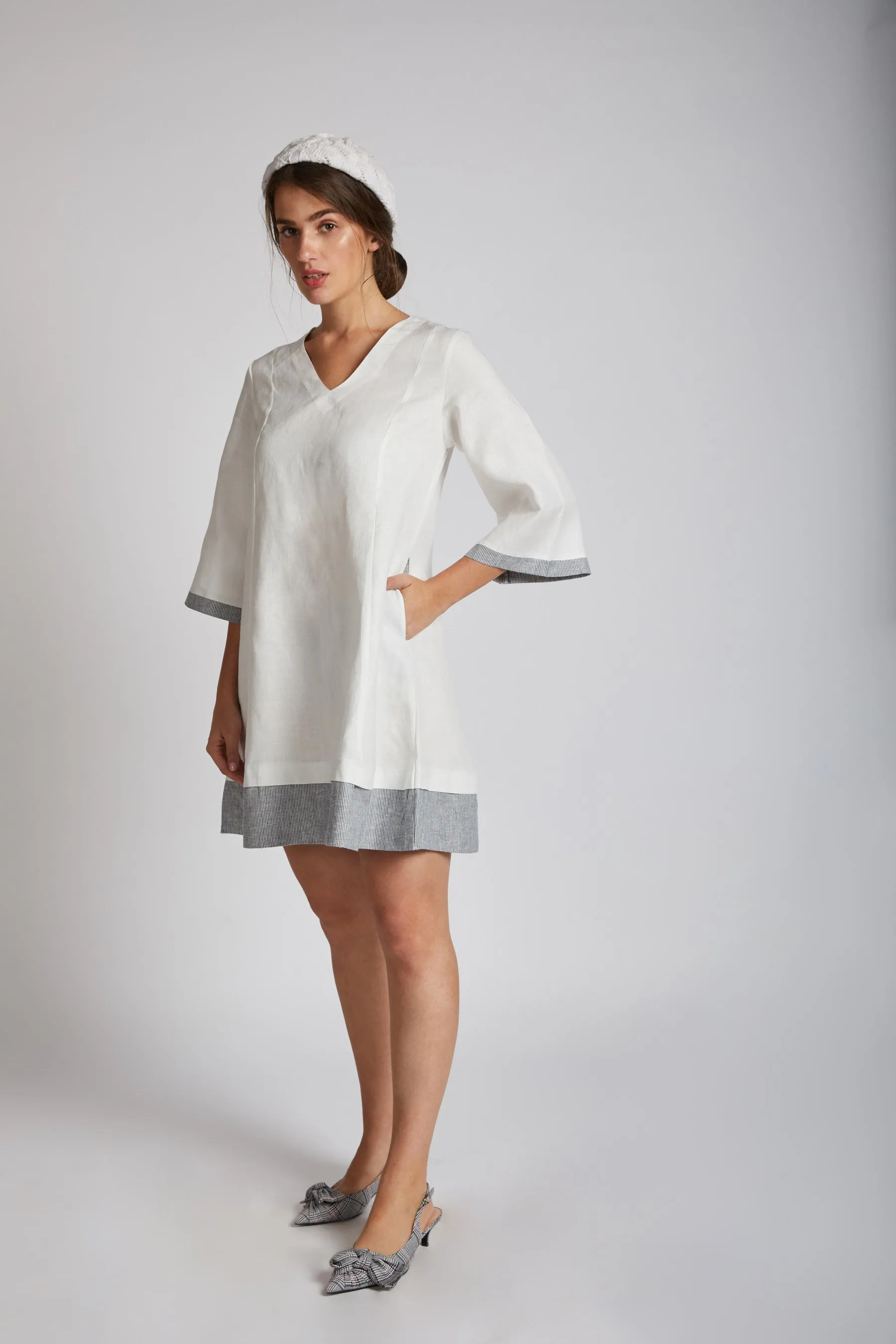 Papercrane Panelled Flared Dress
