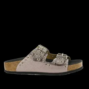 Plakton 345680 Silver Studs Two Strap Sandals