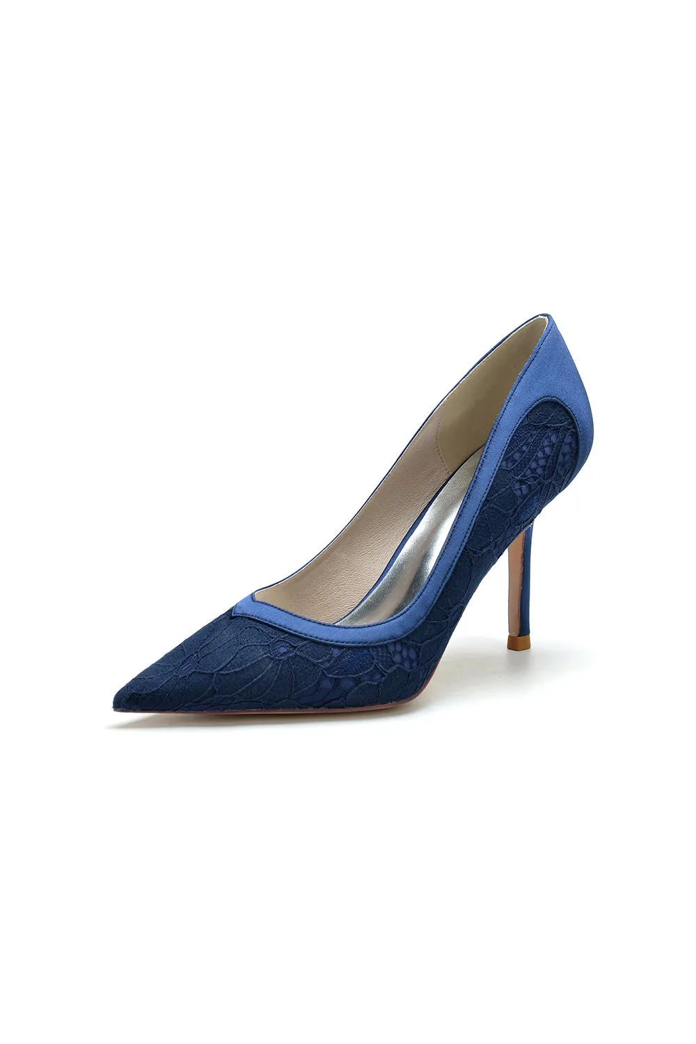 Pointed Toe Lace Wedding Shoes