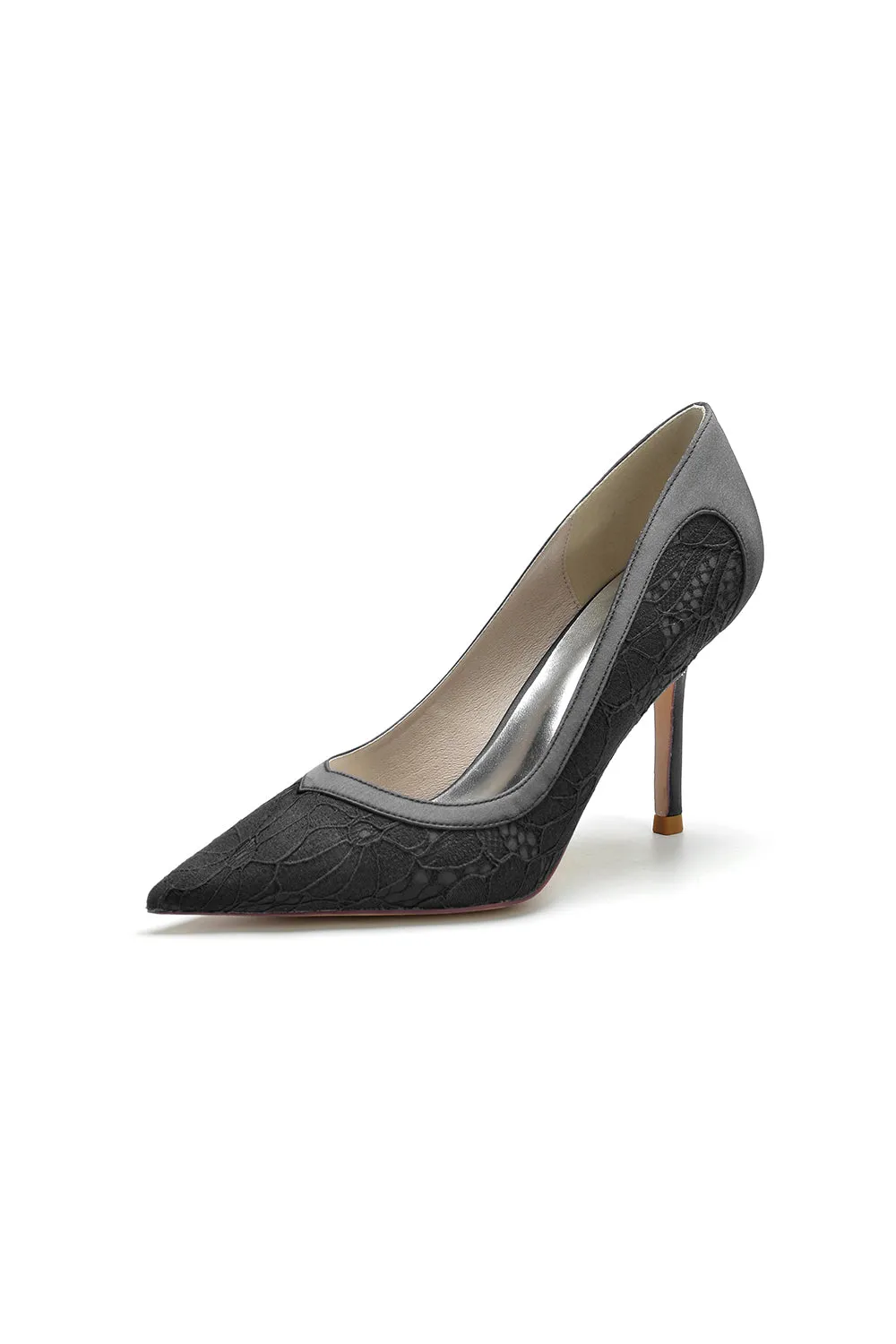 Pointed Toe Lace Wedding Shoes