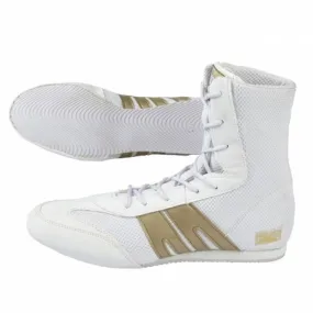 Pro Box Boxing Boots - White/Gold