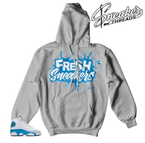 Retro 13 Blue Italy Fresh Sneakers Hoody