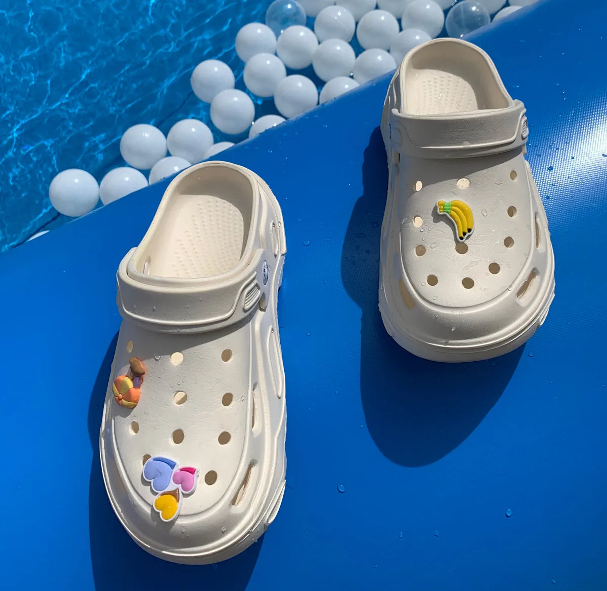 Tyler | Platform Cloud Slides Beach Sandals Garden Clogs