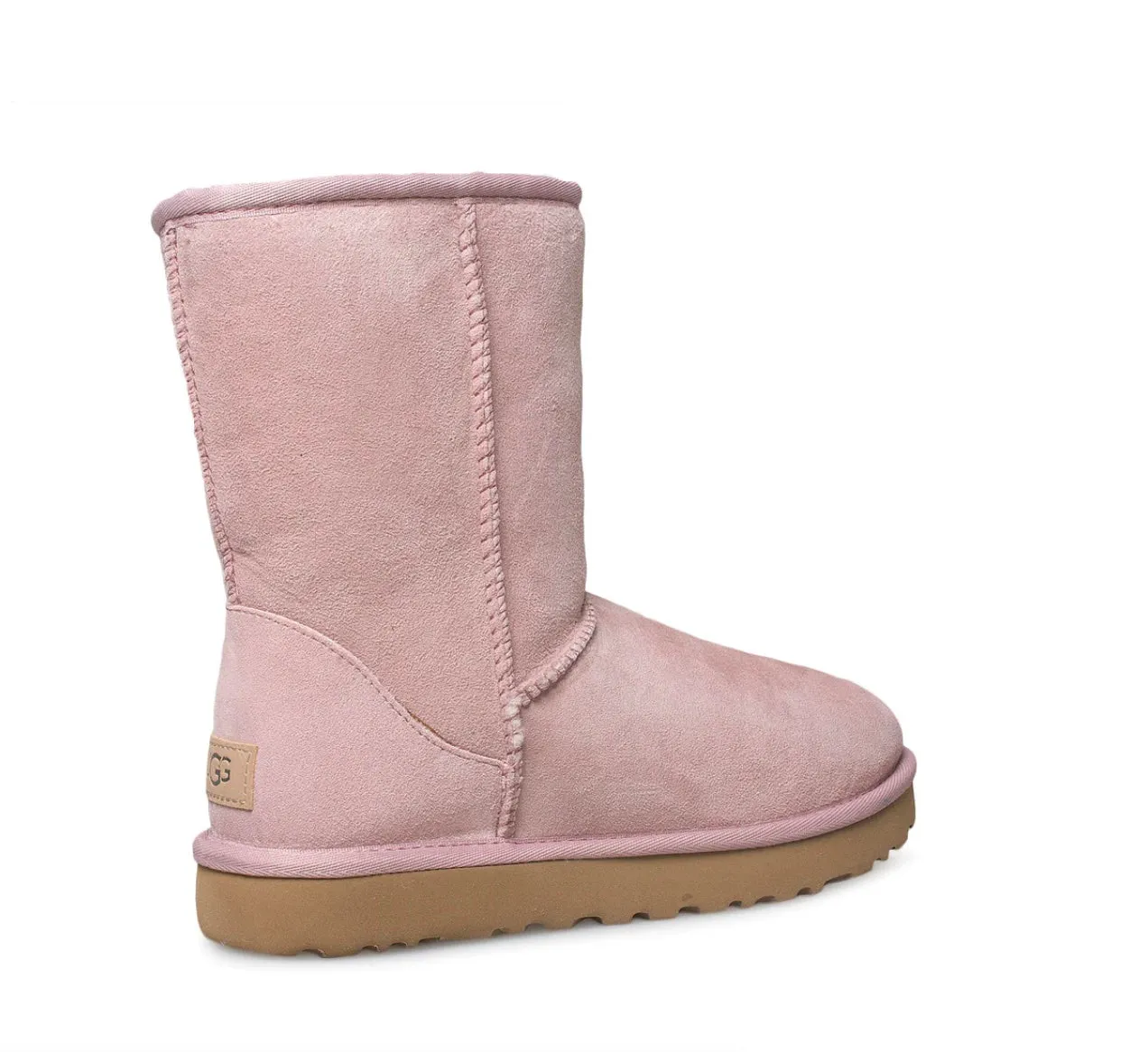 UGG CLASSIC SHORT II BOOTS IN BABY PINK
