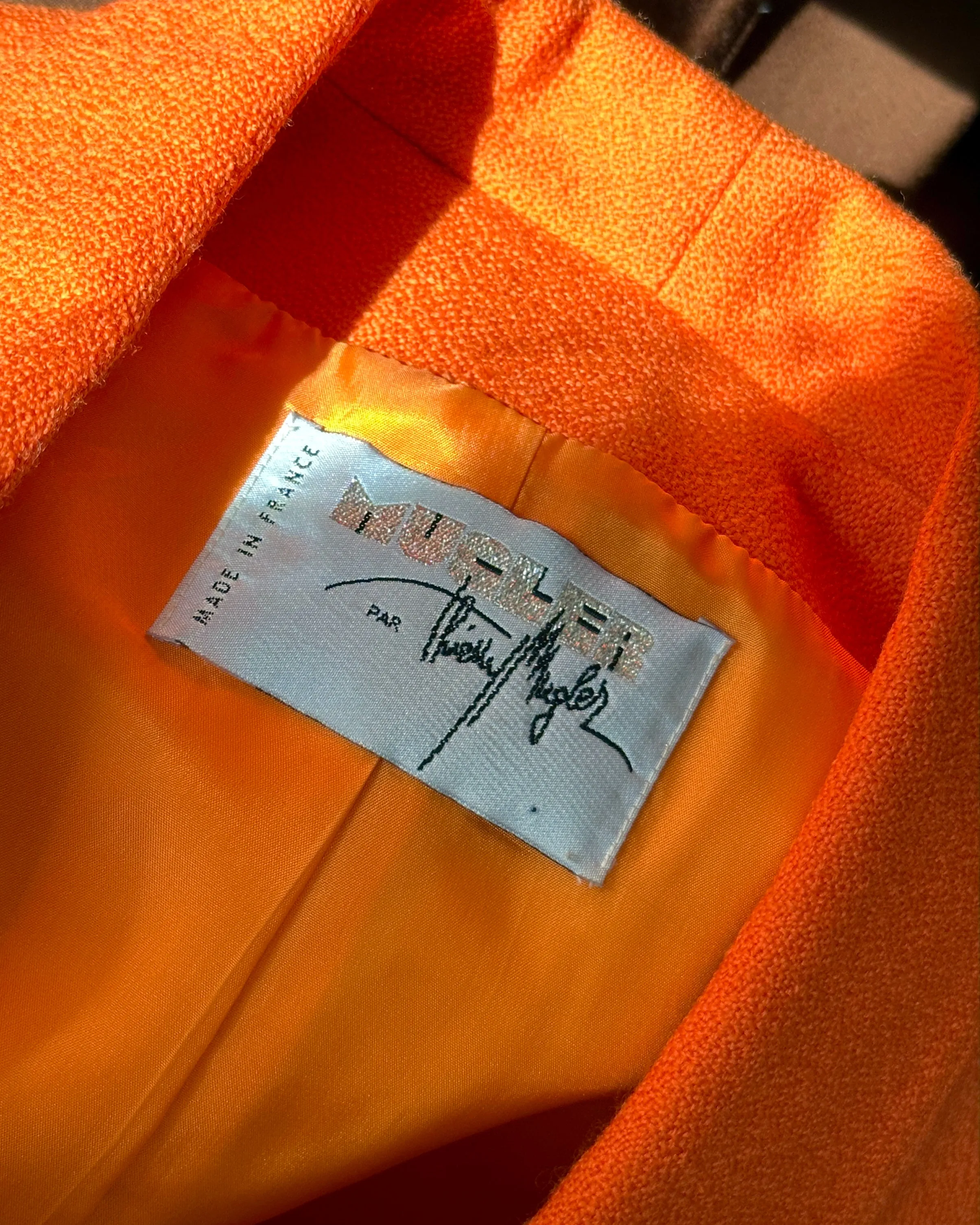 Vintage 1980s Thierry Mugler Bouclé Jacket   Skirt Suit