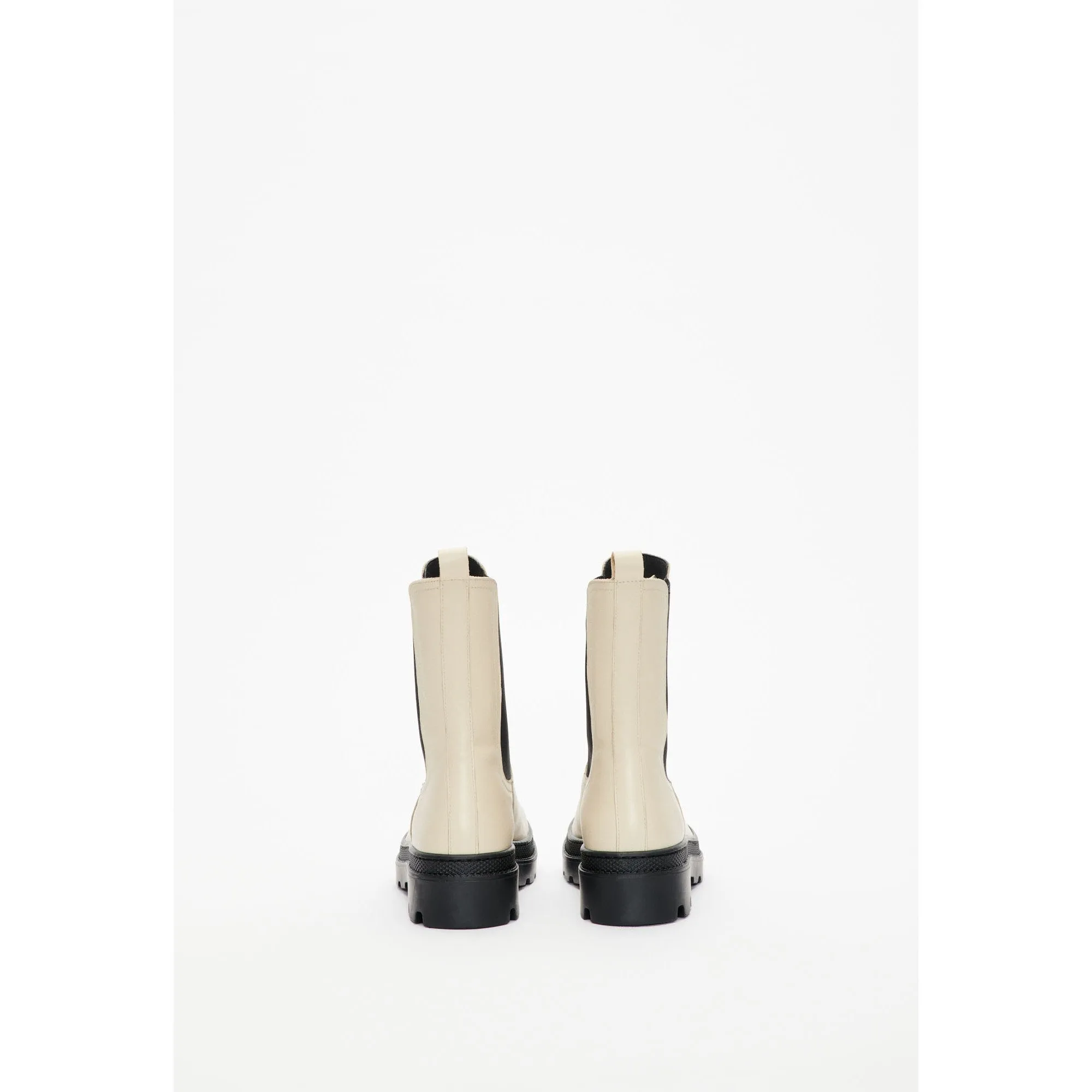 Women Eco-Friendly Leather Boots - Beige