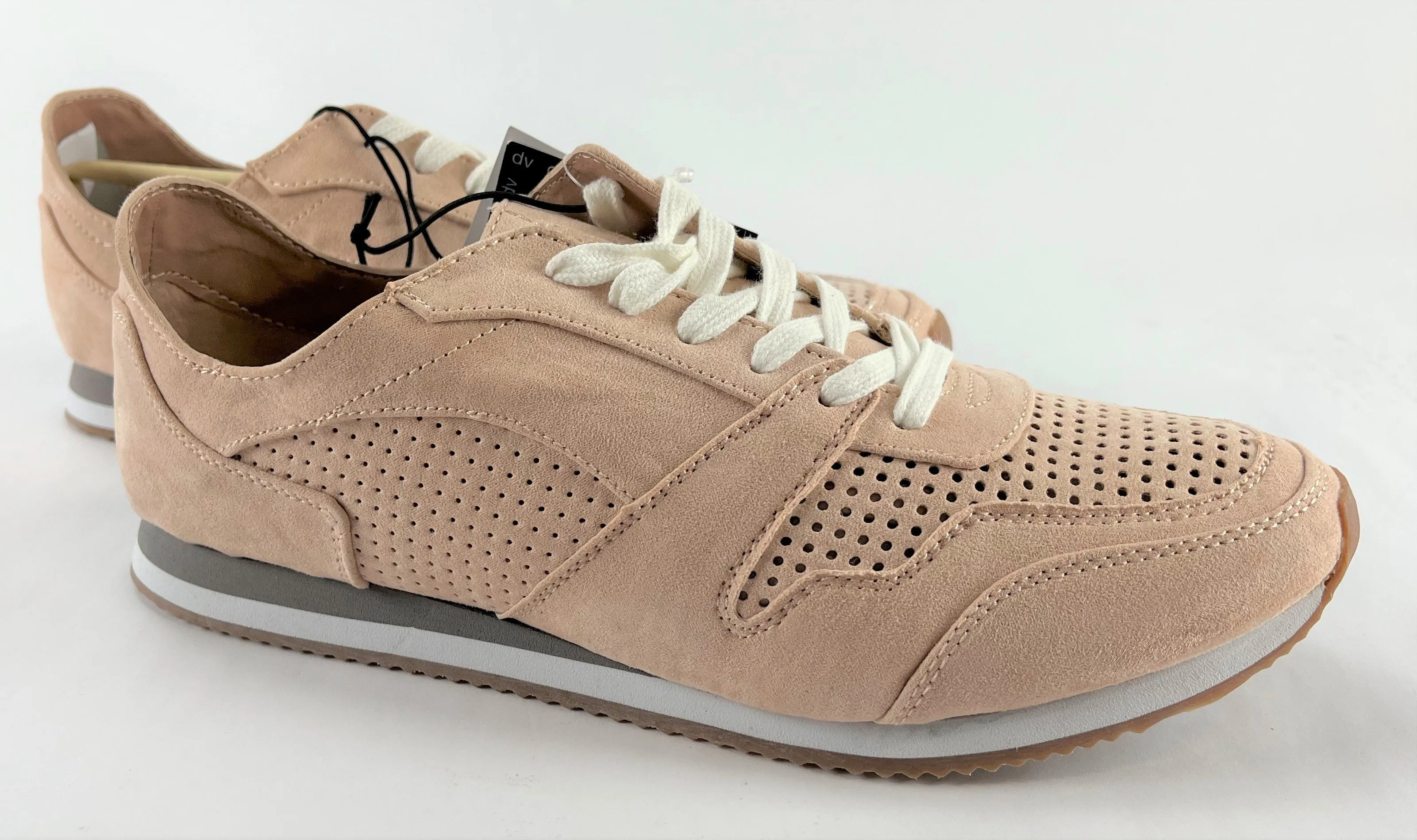 Women's dv Retro Style Effia Lace Up Jogger Sneakers Tennis Shoes Blush Size 10
