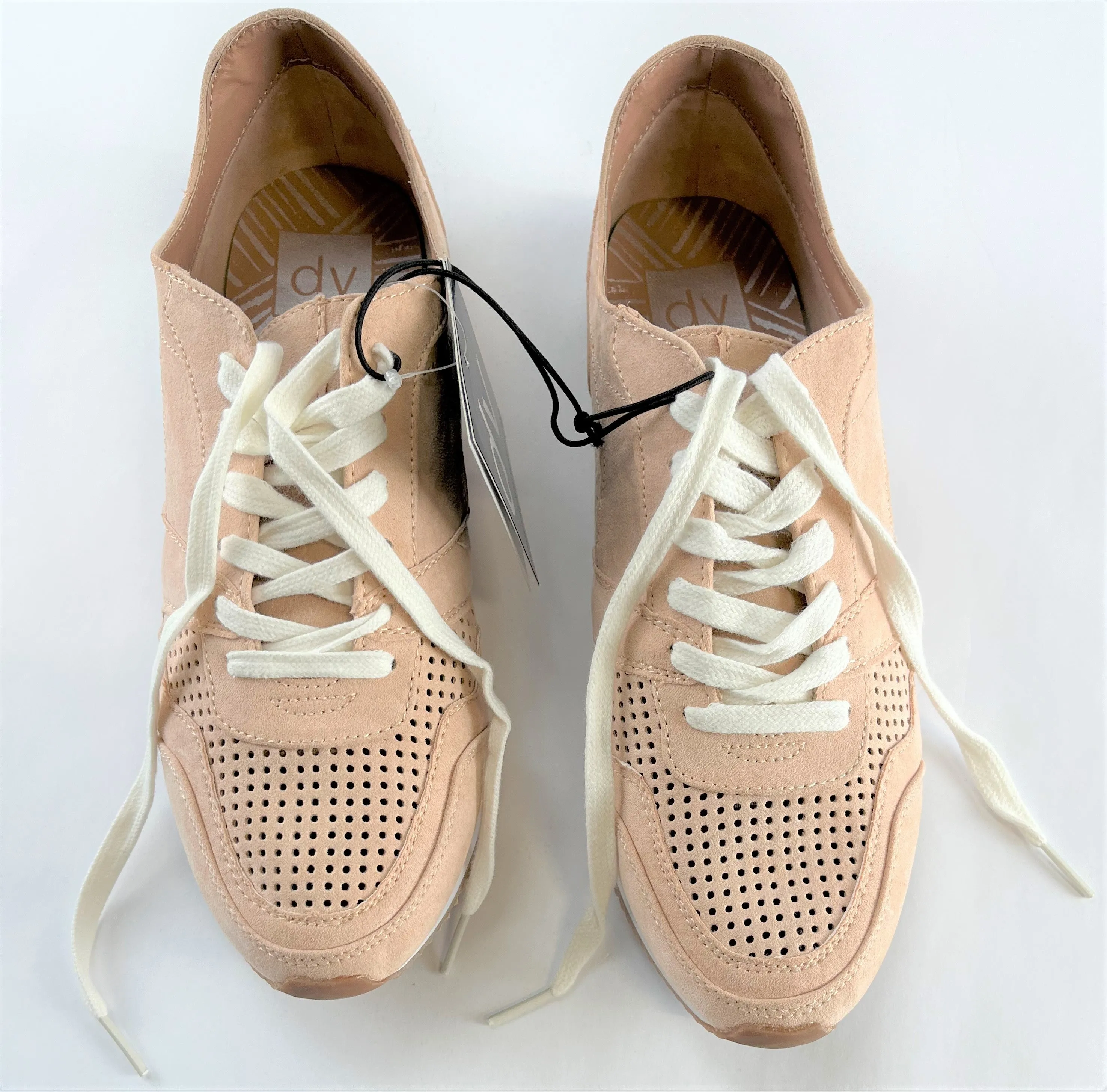 Women's dv Retro Style Effia Lace Up Jogger Sneakers Tennis Shoes Blush Size 10