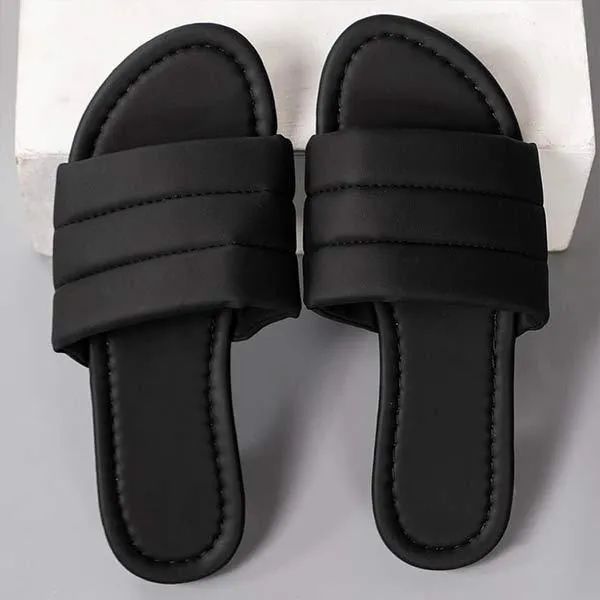 Women's Flat One-Strap Beach Slide Sandals 51767940C