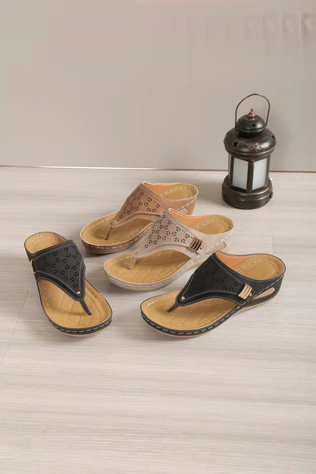 Women’s Wedge Roman Sandals in 3 Colors